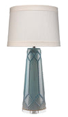 Hobnail Ceramic Table Lamp with Linen Shade