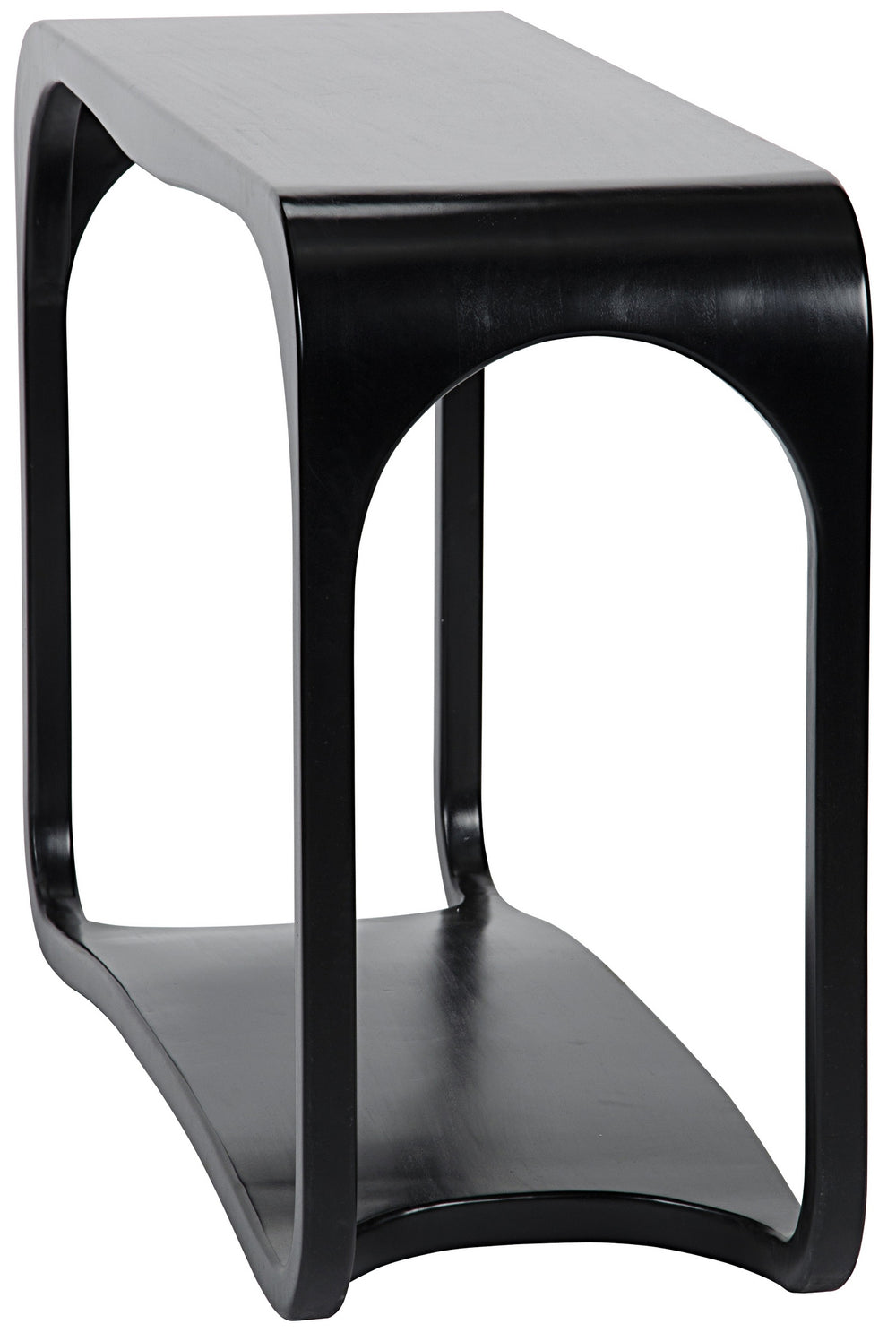 Milena Mahogany and Veneer Console in Hand Rubbed Black