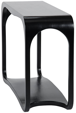 Milena Mahogany and Veneer Console in Hand Rubbed Black