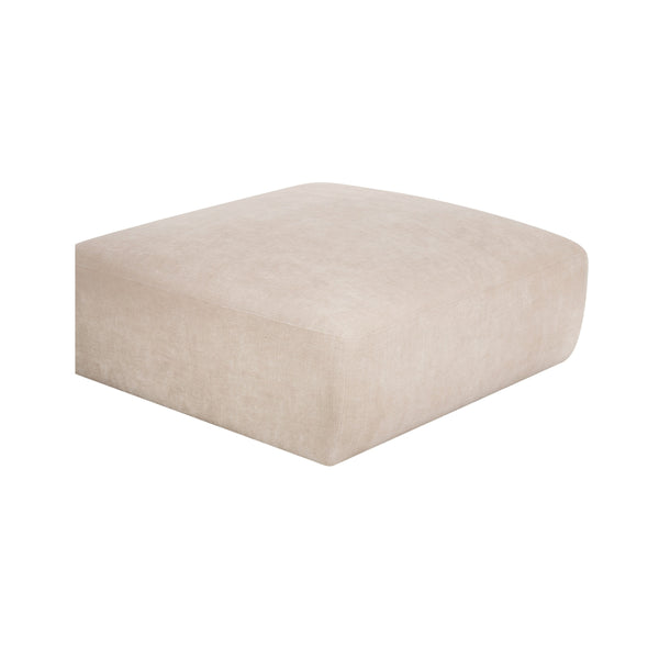 Moe's Matina Ottoman in Oatmeal Beige