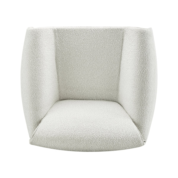 Hilda Fabric Accent Arm Chair, Boucle Beige