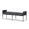 Brickel Backless Bench In Heirloom Black