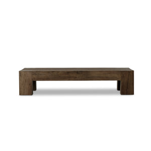 Abaso Rectangular Coffee Table In Ebn Rstic