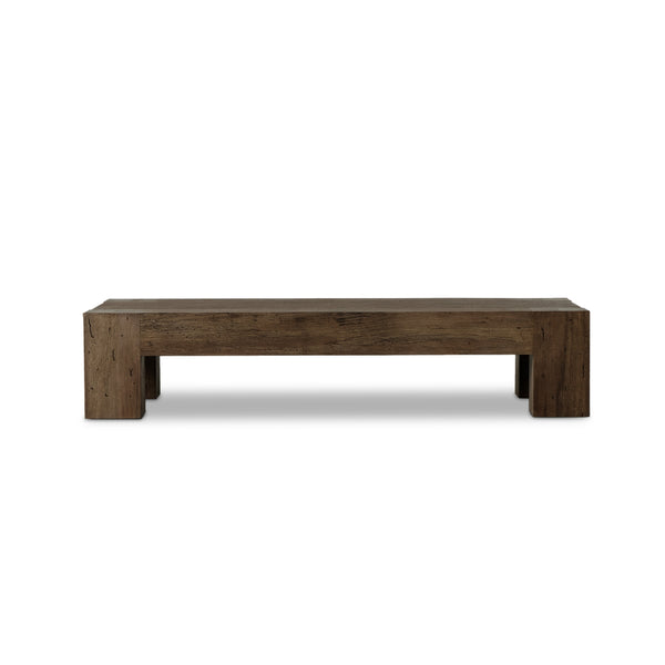 Abaso Rectangular Coffee Table In Ebn Rstic