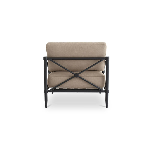 Willow Outdoor Accent Chair in Light Brown