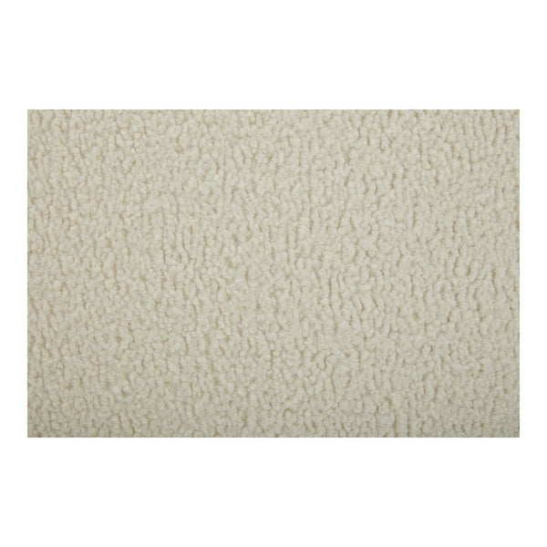 Oscy Swivel Chair in Faux Shearling White