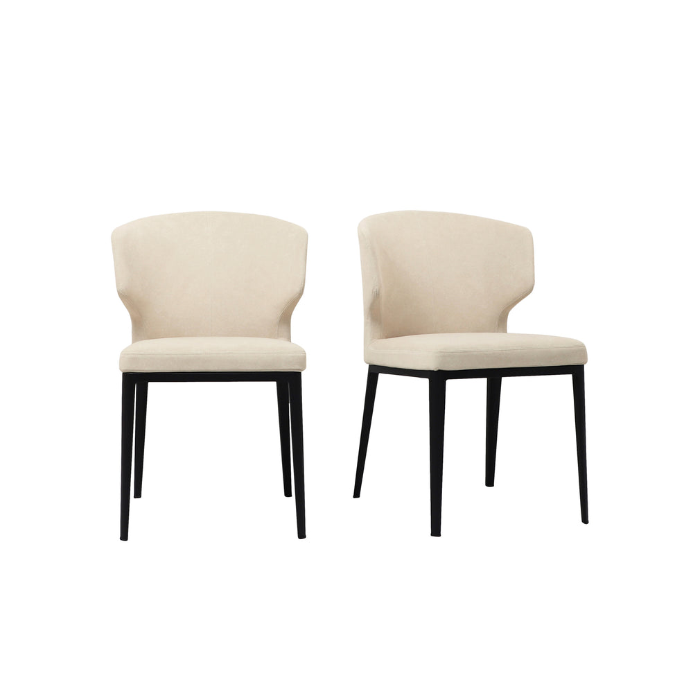 Moe's Delaney Warm Beige Dining Chair Set of 2