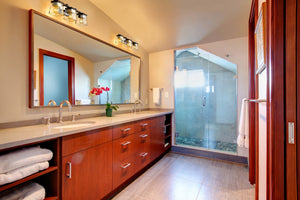 Bleeker Street 3 Light Vanity in Matte Black + Chrome Finish