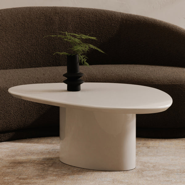 Moe's Eden Ivory Lacquer Coffee Table