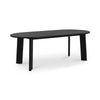 Moe's Delta Oval Outdoor Dining Table Black Teak