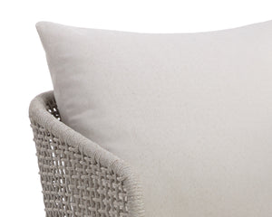 CAPRI DINING ARMCHAIR - DRIFT BROWN - PALAZZO CREAM