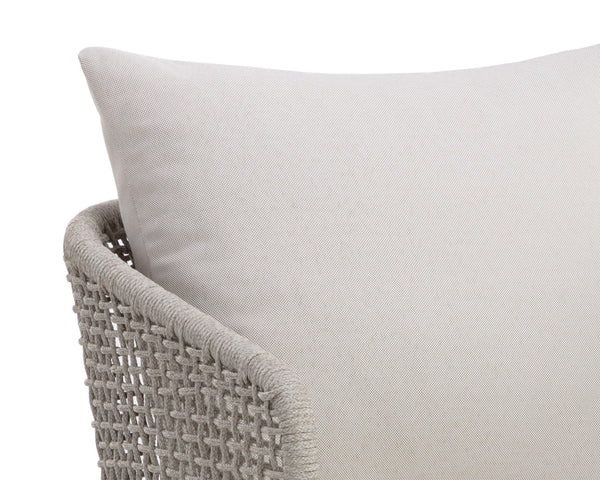 CAPRI DINING ARMCHAIR - DRIFT BROWN - PALAZZO CREAM