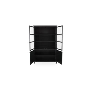 Moe's Henry Metal Tall Cabinet in Black