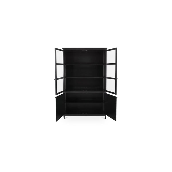 Moe's Henry Metal Tall Cabinet in Black