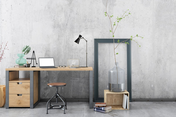 Soriano 1 Light Mid-Century Table Lamp in Matte Black + Brushed Nickel Finish