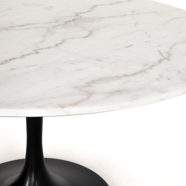 Powell Dining Table In 55" In White Marble