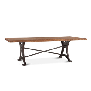 Organic Forge 106-Inch Rectangle Live Edge Dining Table