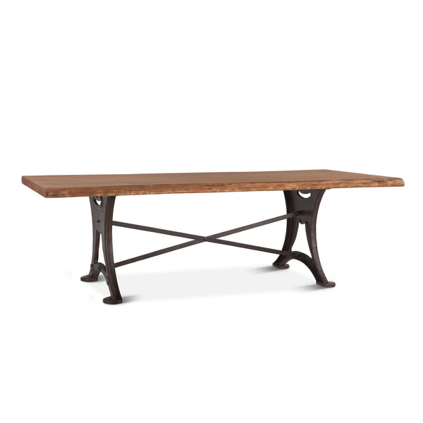 Organic Forge 106-Inch Rectangle Live Edge Dining Table