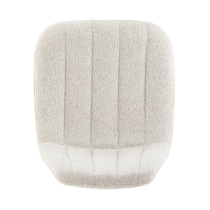 Robert KD Fabric Gaslift Swivel Bar Stool, Posh Ivory