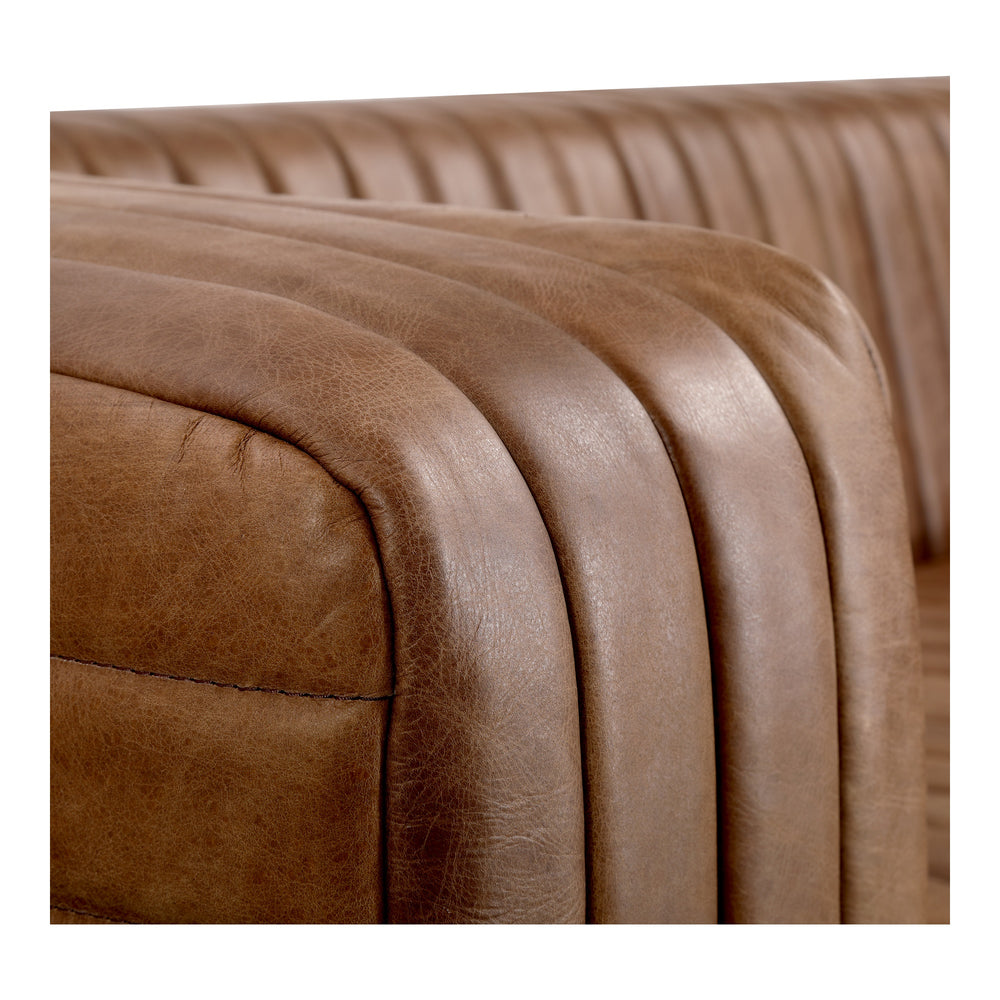 Castle Sofa in Brown Leather