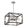 Corona CL15094 Chandelier in Black & Polished Nickel