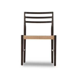Glenmore Woven Dining Chair In Light Carbon