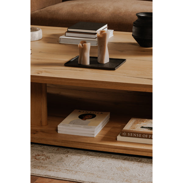 Moe's Casey Large Coffee Table in Rustic Oak