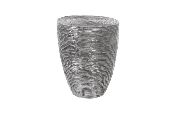 Ripple Side Table, Black/Silver, Aluminum