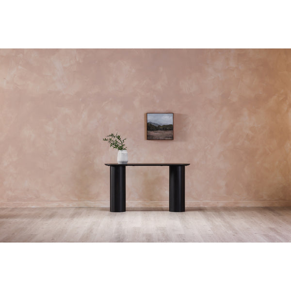 Moe's Povera Console Table Black Acacia Wood