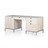 Trey Executive Desk In Dove Poplar