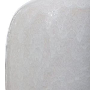 Winterscape White Glaze Table Lamp