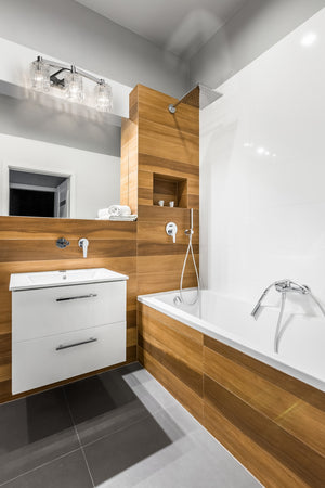 Aubrey 3 Light Vanity in Chrome Finish