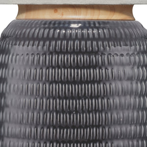 Graham Ceramic Table Lamp, Navy