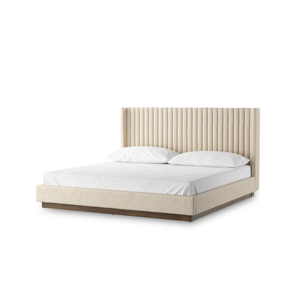 Montgomery King Bed - Thames Cream