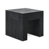 Bristol Solid Wood End Table - Aged Black