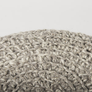 Bina 19.0L x 19.0W x 15.0H Taupe 4 Legged Wool Stool