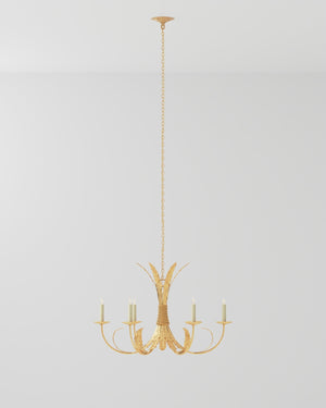 Bette Gold Chandelier In Grecian Gold Leaf