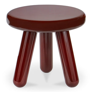 Moe's Joy Accent Table in Deep Red Lacquer