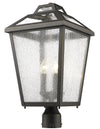 Bayland 3 Light Outdoor Post Mount Light in Oil Rubbed Bronze Finish