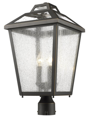 Bayland 3 Light Outdoor Post Mount Light in Oil Rubbed Bronze Finish