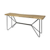 Papillion I 66L x 16W Blonde Wood and Iron Console Table