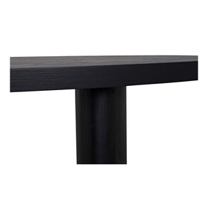 Moe's William Dining Table Black with Herringbone Pattern