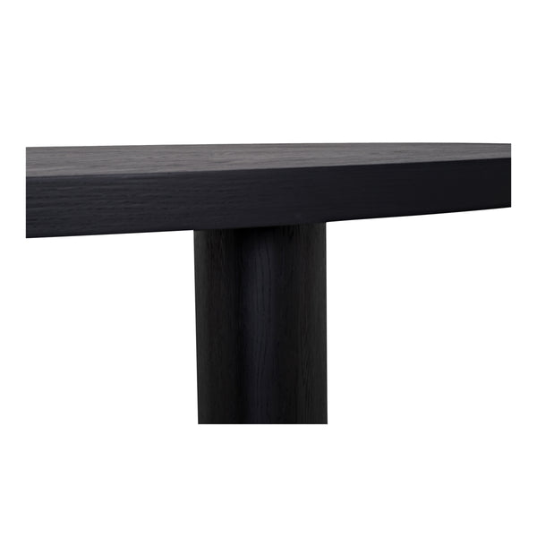 Moe's William Dining Table Black with Herringbone Pattern