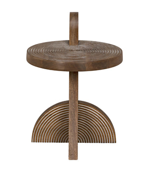 Saturn Side Table, Dark Walnut