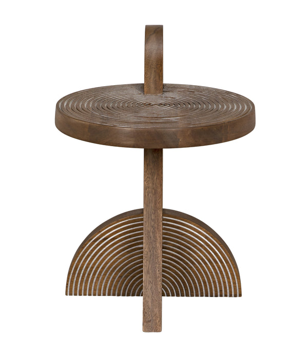 Saturn Side Table, Dark Walnut