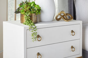 Strand Shagreen 2-Drawer Nightstand