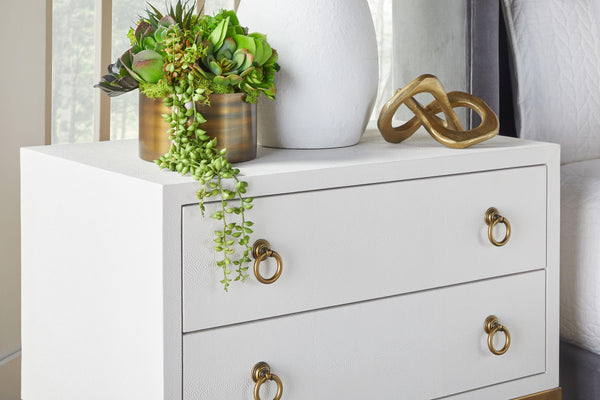 Strand Shagreen 2-Drawer Nightstand
