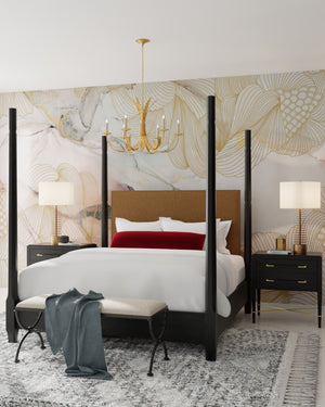 Bette Gold Chandelier In Grecian Gold Leaf