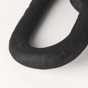 Alix 29.0L x 5.0W x 5.0H Black Wood Link Chain Decorative Object