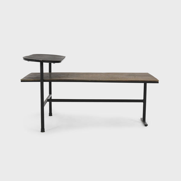 Wagner Cast Aluminum Rectangle Coffee Table - Dark Antique